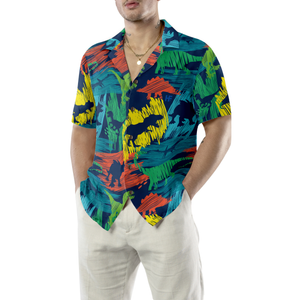 Hand-drawn Color Plates Hawaiian Shirt