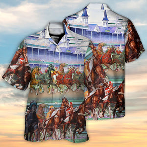 Harness Racing Horse Racing Horse Lover - Hawaiian Shirt