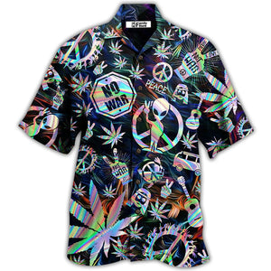 Hippie Alien Peace Life Hawaiian Shirt