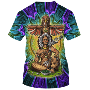 Hippie Art Aboriginal People Relax - T-Shirt