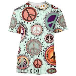 Hippie Cells With Peace Symbols - T-Shirt For Men, Women