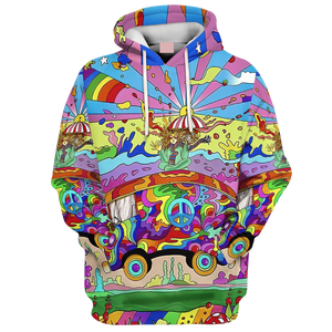 Hippie Every Little Thing Is Gonna Be Alright Peace Car - Hoodie For Men, Women