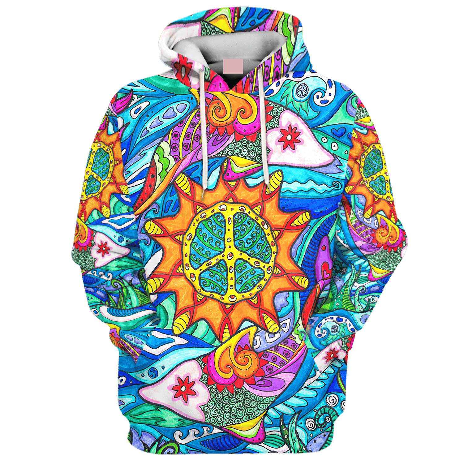 Hippie Fish In The Sea And The Sun - Hoodie For Men, Women