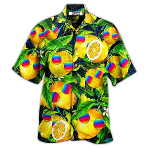 Hippie Funny Lemon Peace Hawaiian Shirt