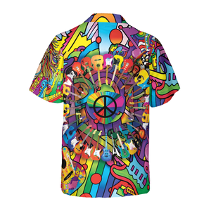 Hippie Guitars Hawaiian Shirt