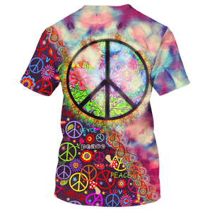 Hippie Love Peace Colorful - T-Shirt