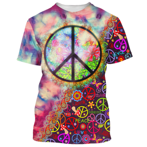 Hippie Love Peace Colorful - T-Shirt