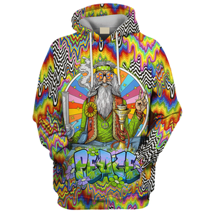 Hippie Man Holding A Bottle Of Chemicals - Hoodie For Men, Women