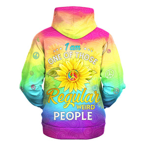 Hippie One Of Those Regular Weird People - Hoodie For Men, Women