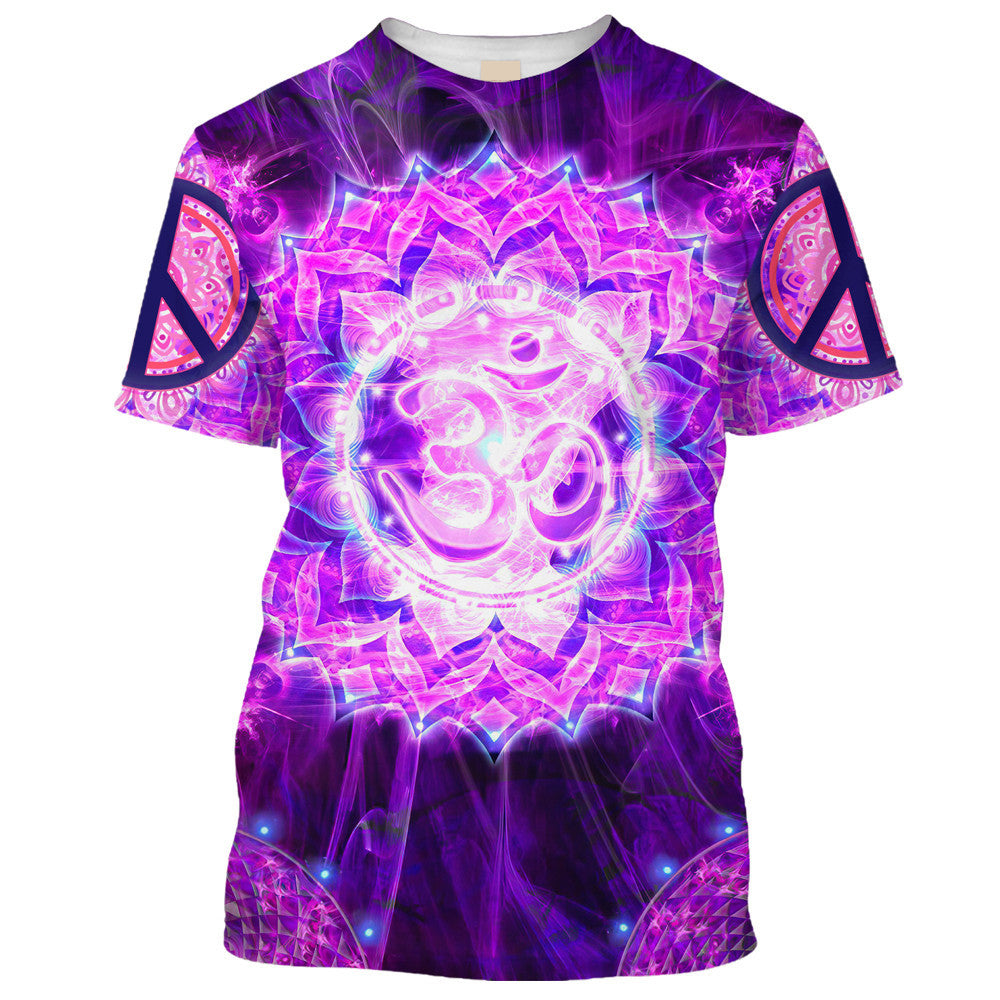 Hippie Purple Fantasy Flower - T-Shirt For Men, Women