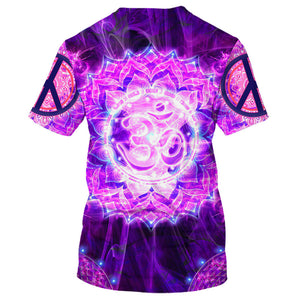 Hippie Purple Fantasy Flower - T-Shirt For Men, Women