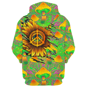 Hippie The Eye In The Sunflower - Hoodie For Men, Women