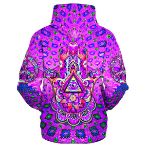 Hippie The Hand Of A Thousand Purple Eyes - Hoodie For Men, Women