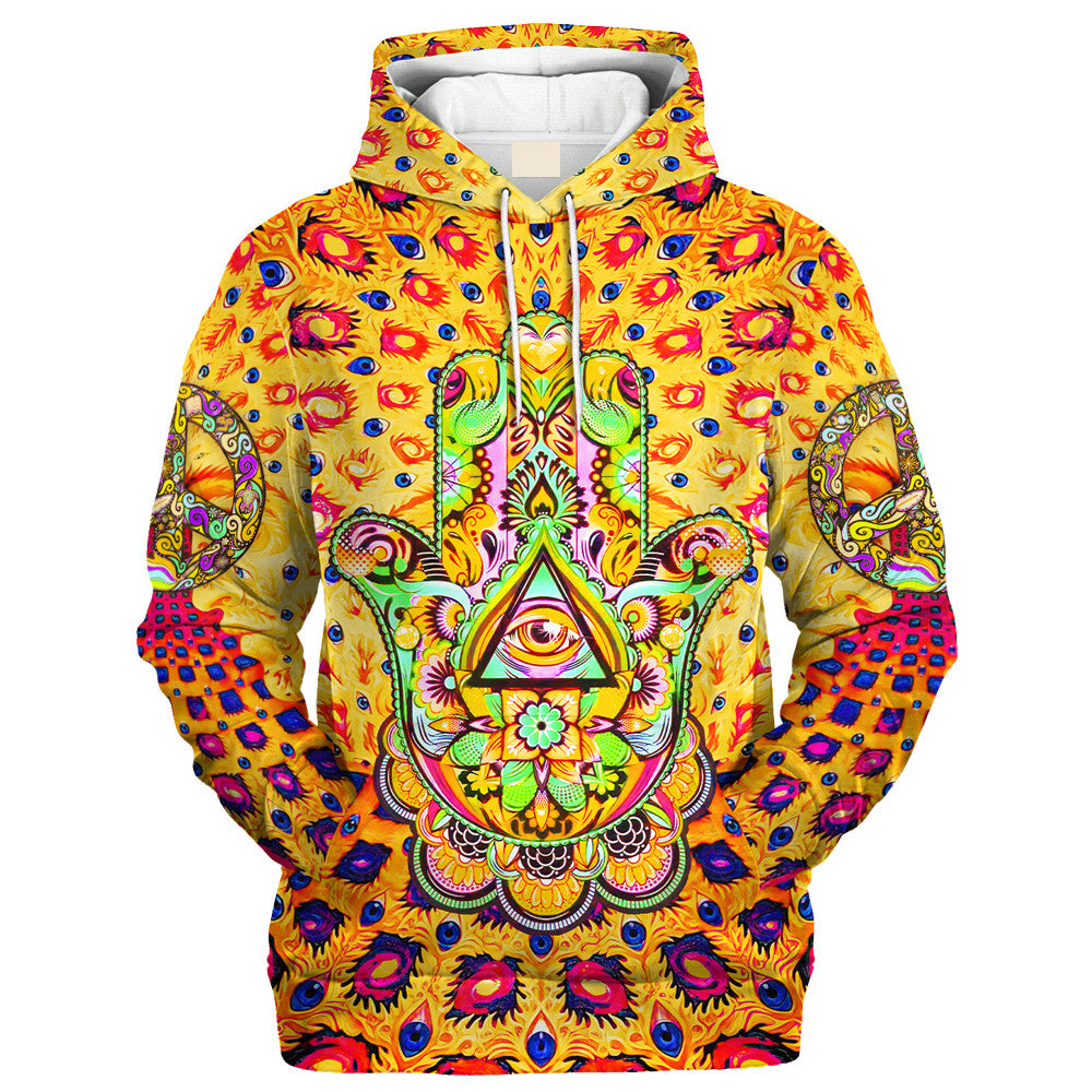 Hippie The Hand With The Eye In The Middle - Hoodie For Men, Women