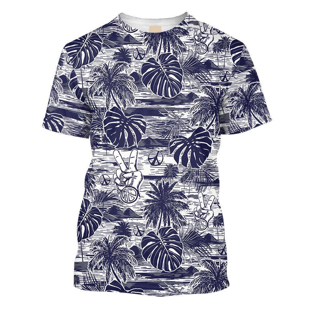 Hippie Tree On Desert Island -  T-Shirt For Men, Women