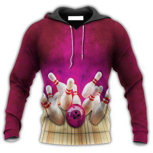 Bowling Dark Pink Bowling - Hoodie