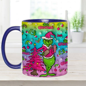 Holo Christmas - Personalized Stole Christmas Accent Mug DN100