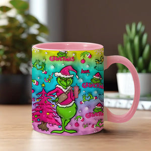 Holo Christmas - Personalized Stole Christmas Accent Mug DN100