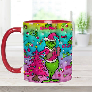 Holo Christmas - Personalized Stole Christmas Accent Mug DN100