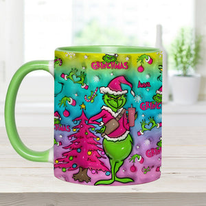 Holo Christmas - Personalized Stole Christmas Accent Mug DN100