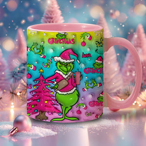 Holo Christmas - Personalized Stole Christmas Accent Mug DN100