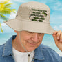 Hooked On Being Grandpa Personalized Bucket Hat_2
