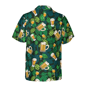 Hop Cones Beer Glass Hawaiian Shirt