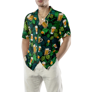 Hop Cones Beer Glass Hawaiian Shirt