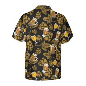 Hop Cones Beer Glass V1 Hawaiian Shirt