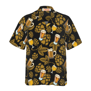 Hop Cones Beer Glass V1 Hawaiian Shirt