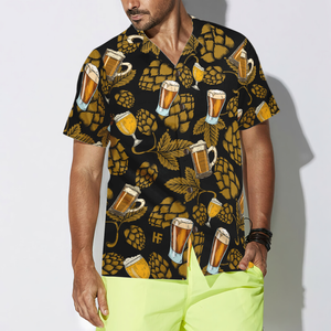 Hop Cones Beer Glass V1 Hawaiian Shirt