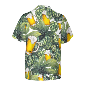 Hops And Craft Beer Hawaiian Shirt Hawaiian Shirt