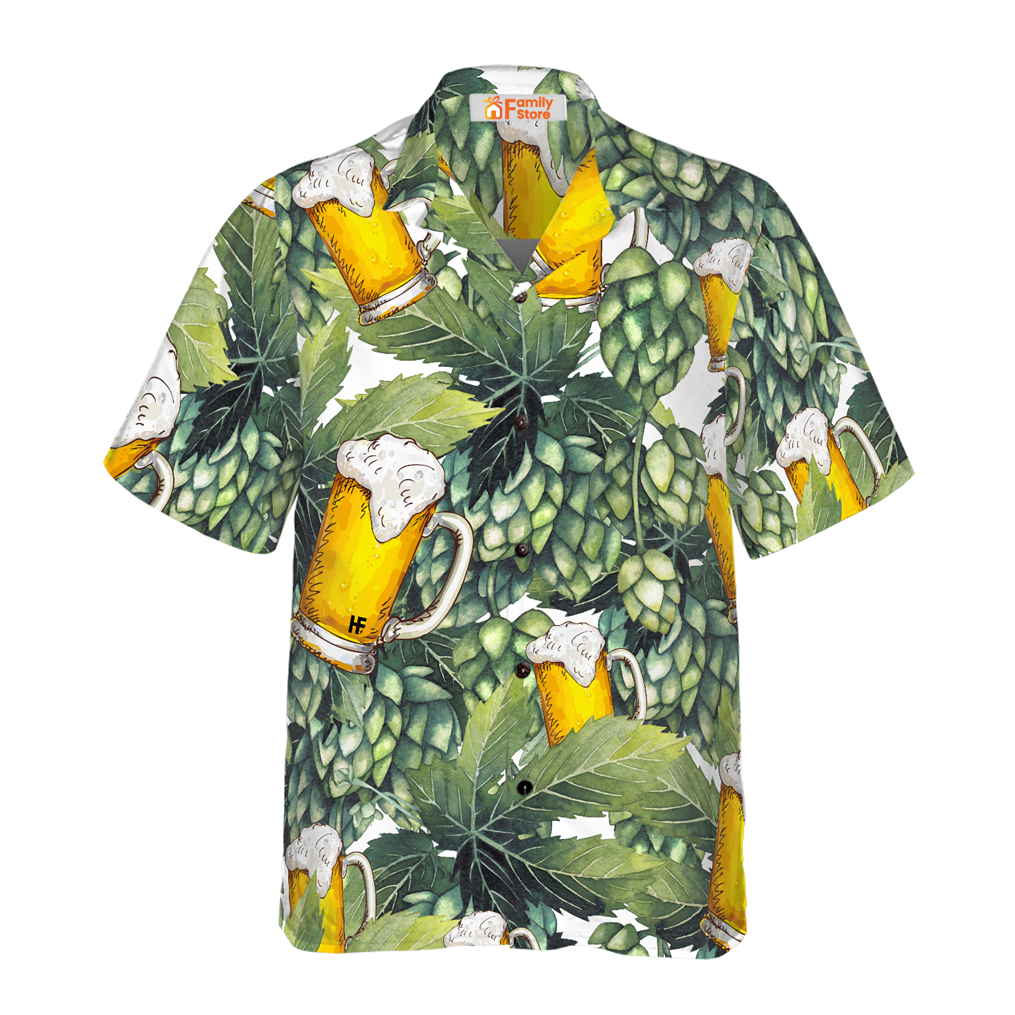 Hops And Craft Beer Hawaiian Shirt Hawaiian Shirt