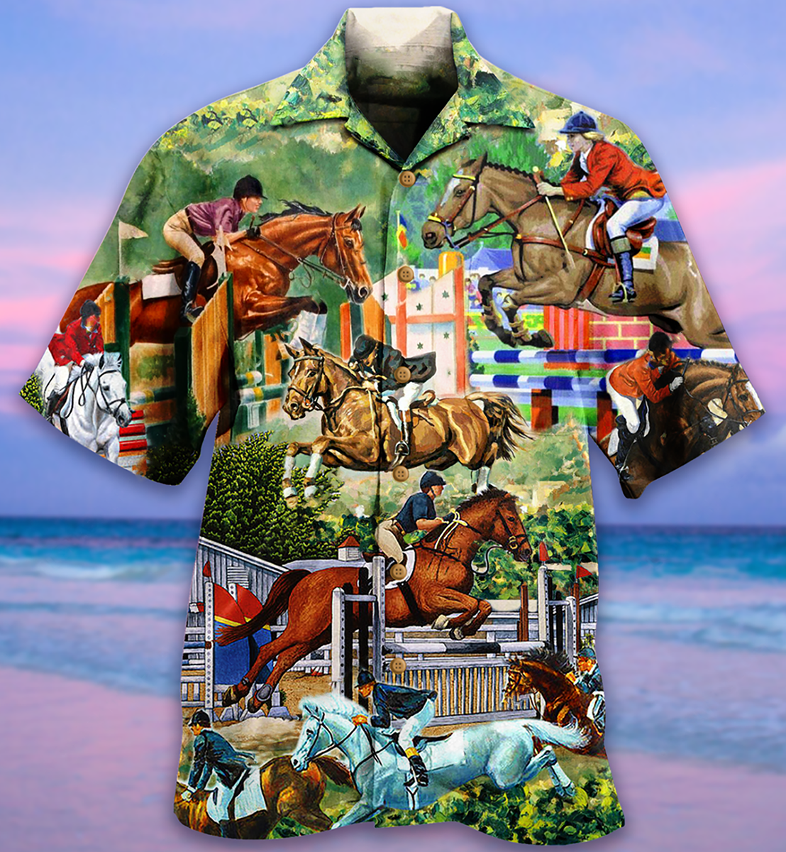 HorseAndHumanFunny HawaiianShirt OwlOhh_9528_2