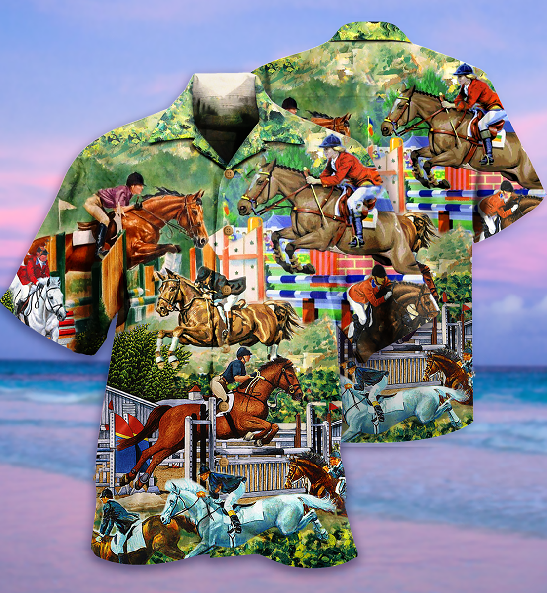 HorseAndHumanFunny HawaiianShirt OwlOhh_9528_3