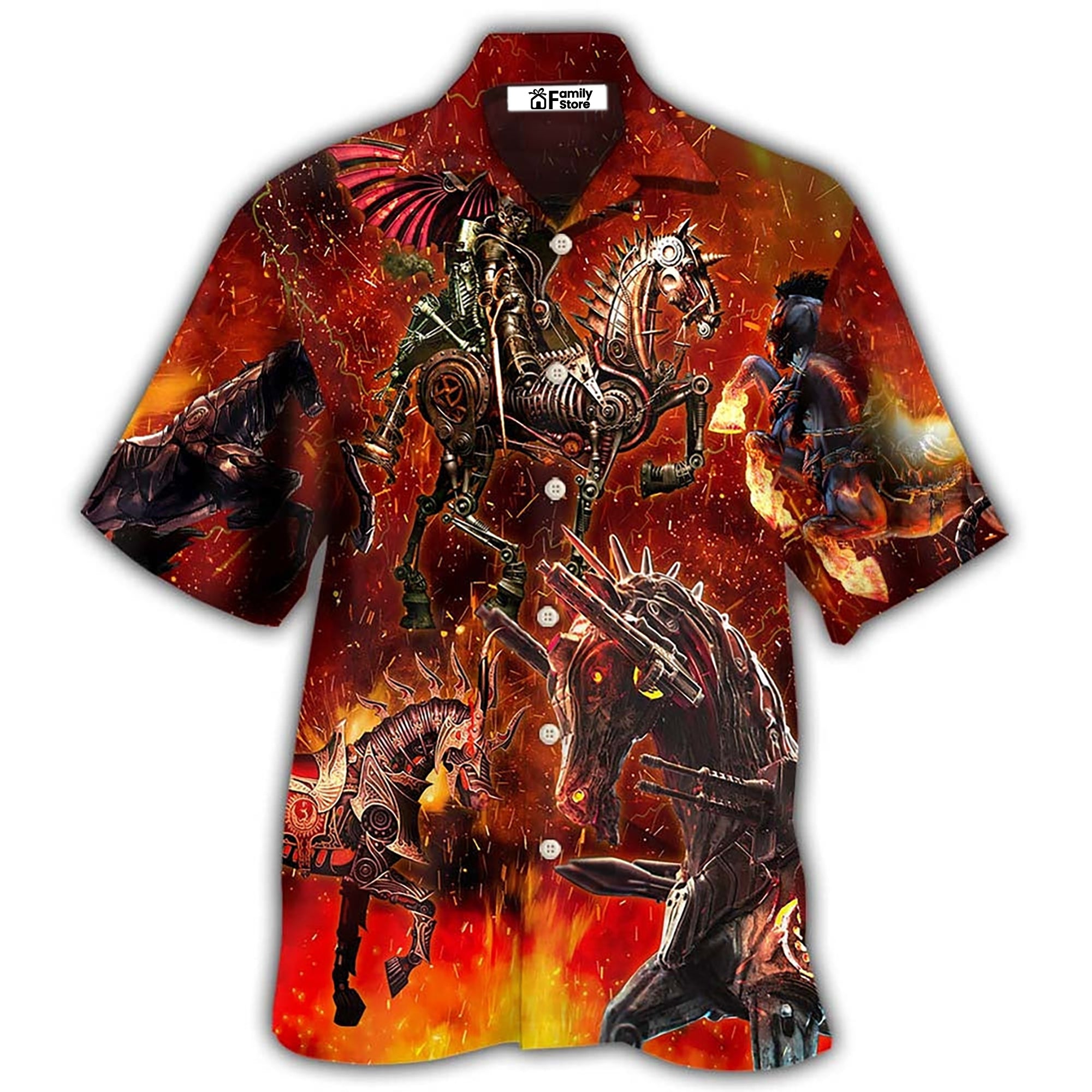 Horse Knight Horse Armor - Hawaiian Shirt