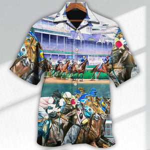 Horse Racing We Love Amazing Style - Hawaiian Shirt