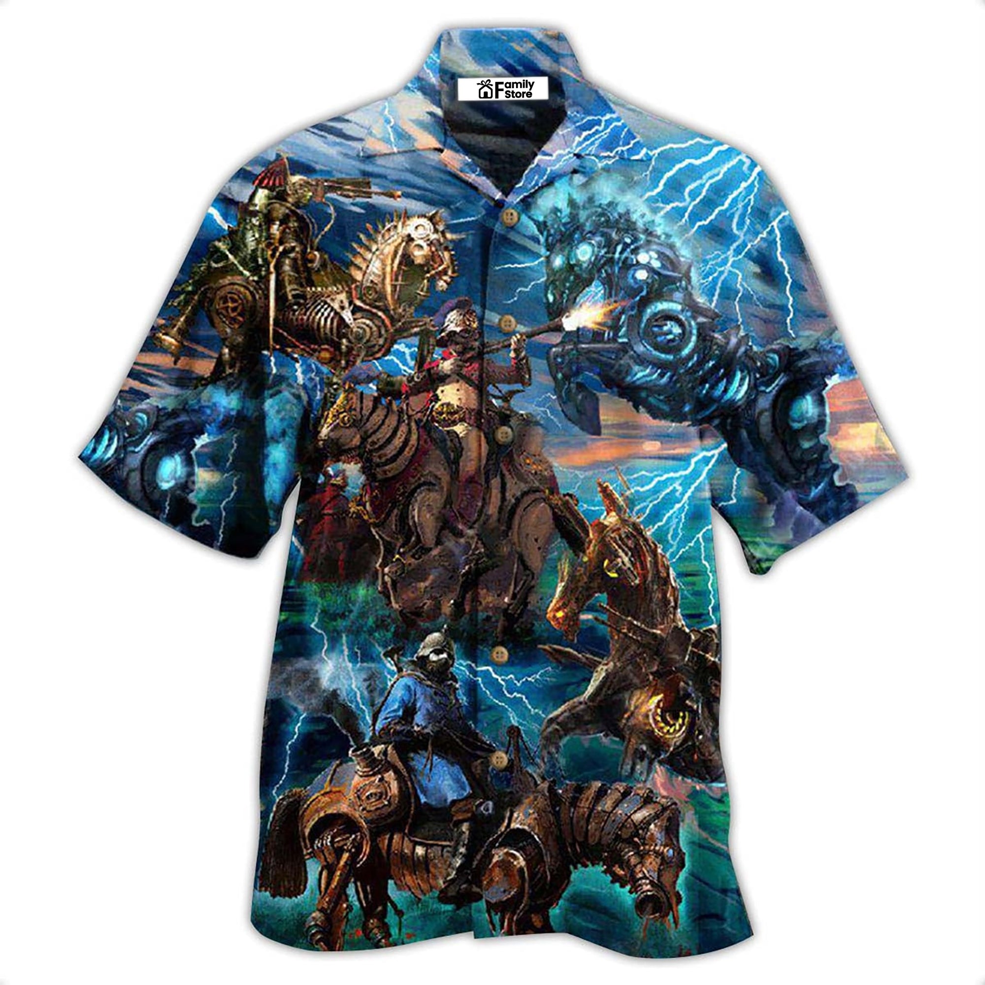 Horse Steampunk Mechanical - Hawaiian Shirt