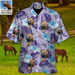 Personalized Horse You Want Tropical Custom Photo - Hawaiian Shirt