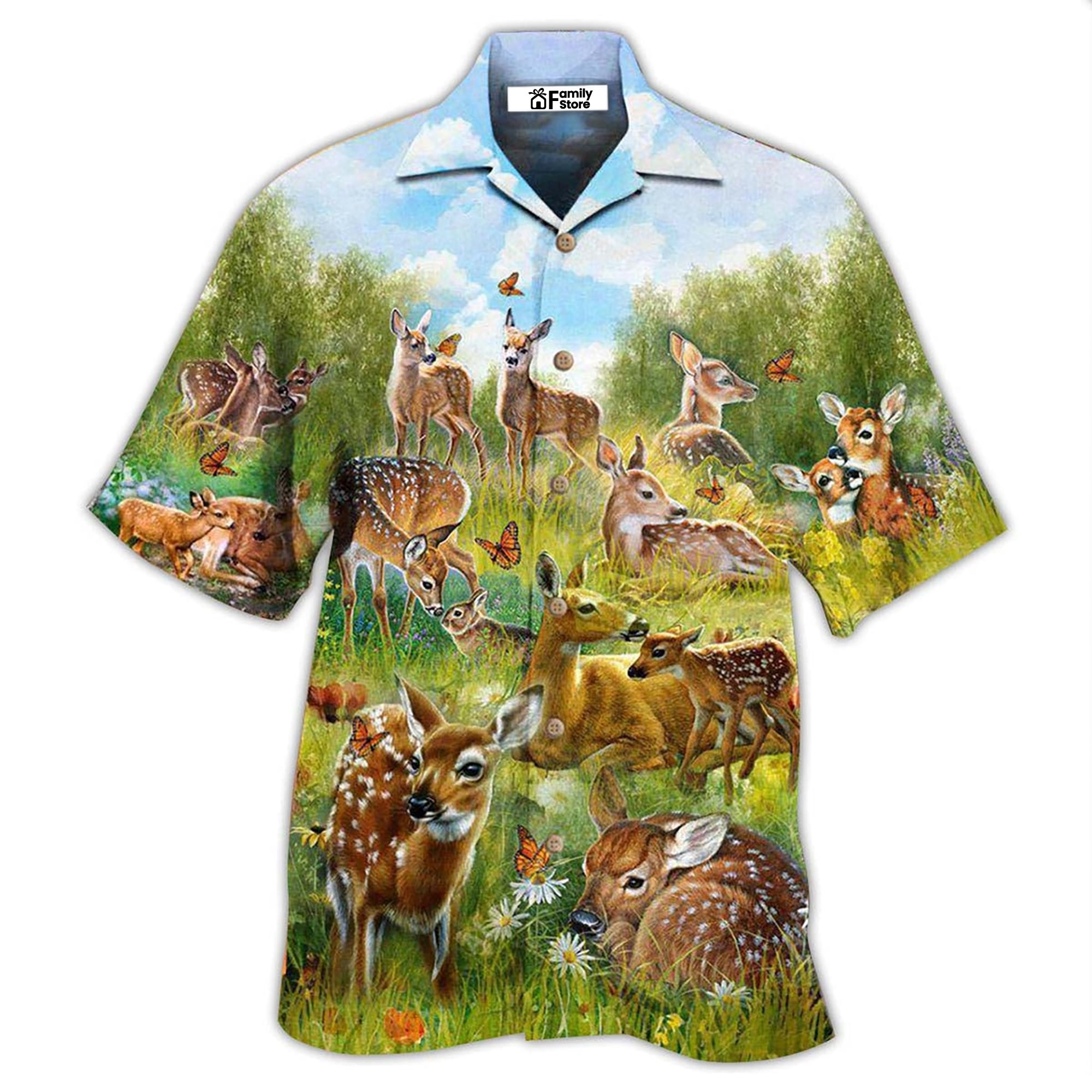 Hunting All Life Desereves Life Stop Hunting Deer - Hawaiian Shirt