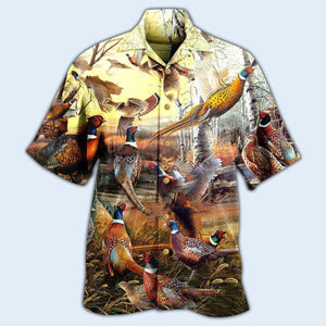 Hunting Animals Its Time For Pheasant Hunting - Hawaiian Shirt