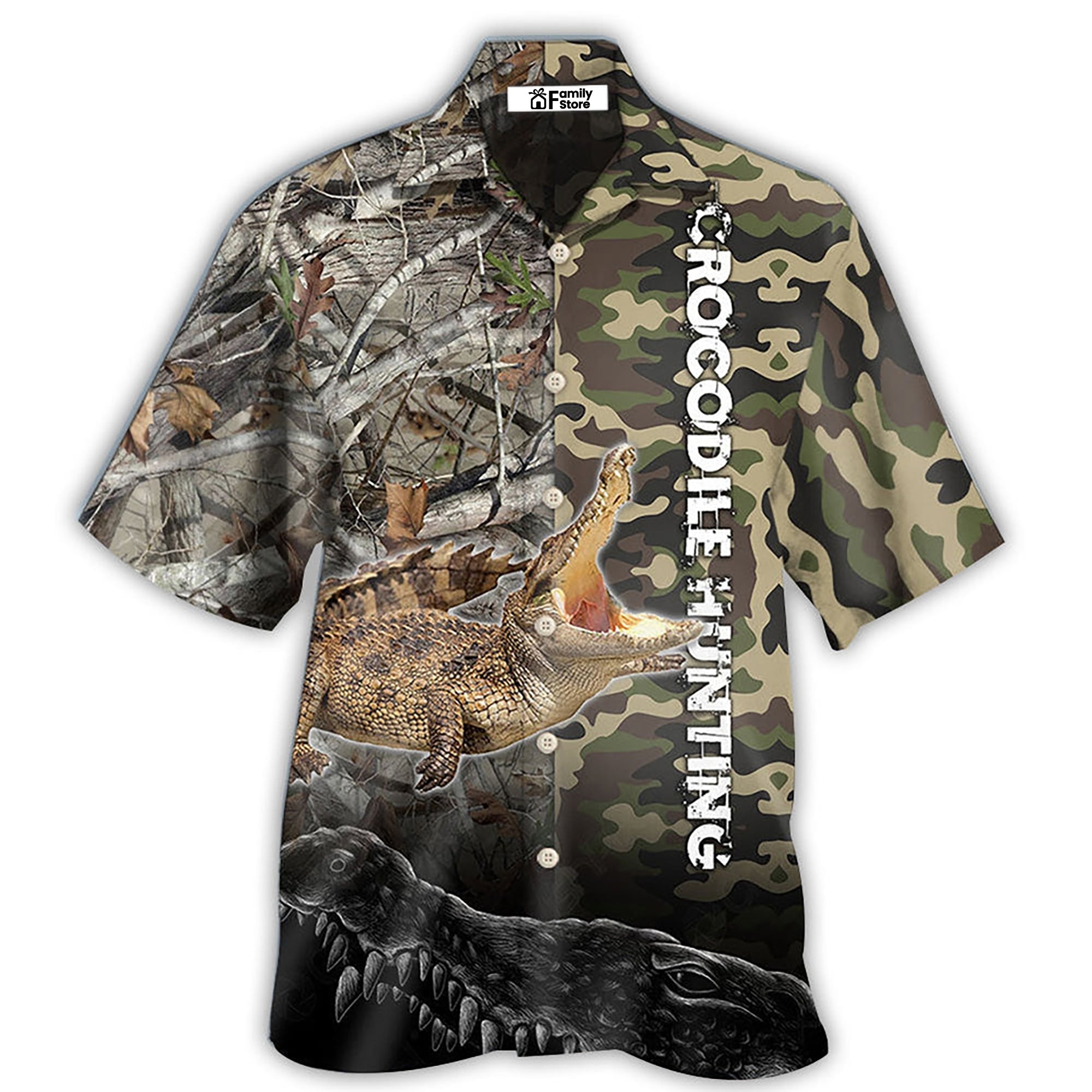 Hunting Crocodile Hunting Camo - Hawaiian Shirt