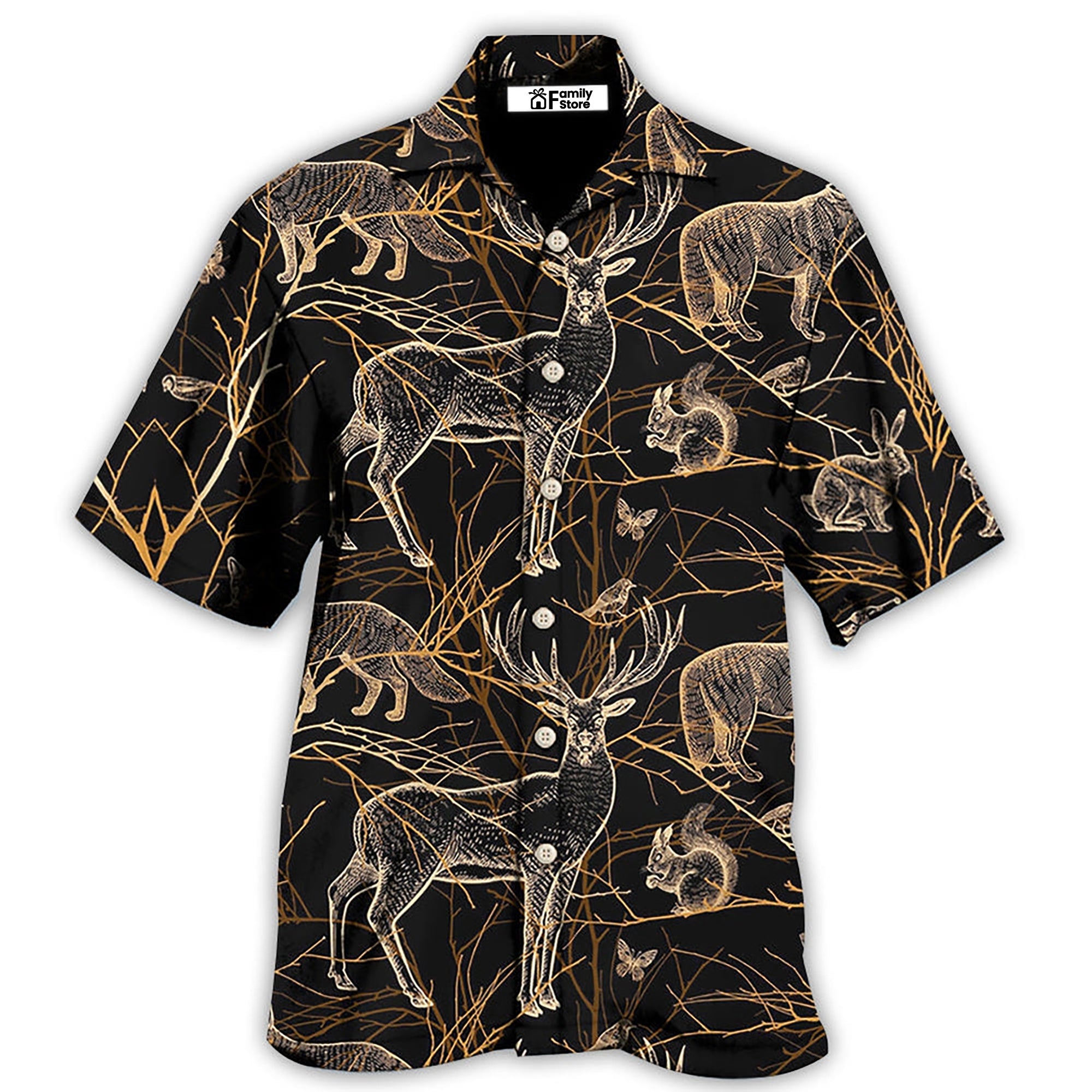 Hunting Dark Art Style - Hawaiian Shirt