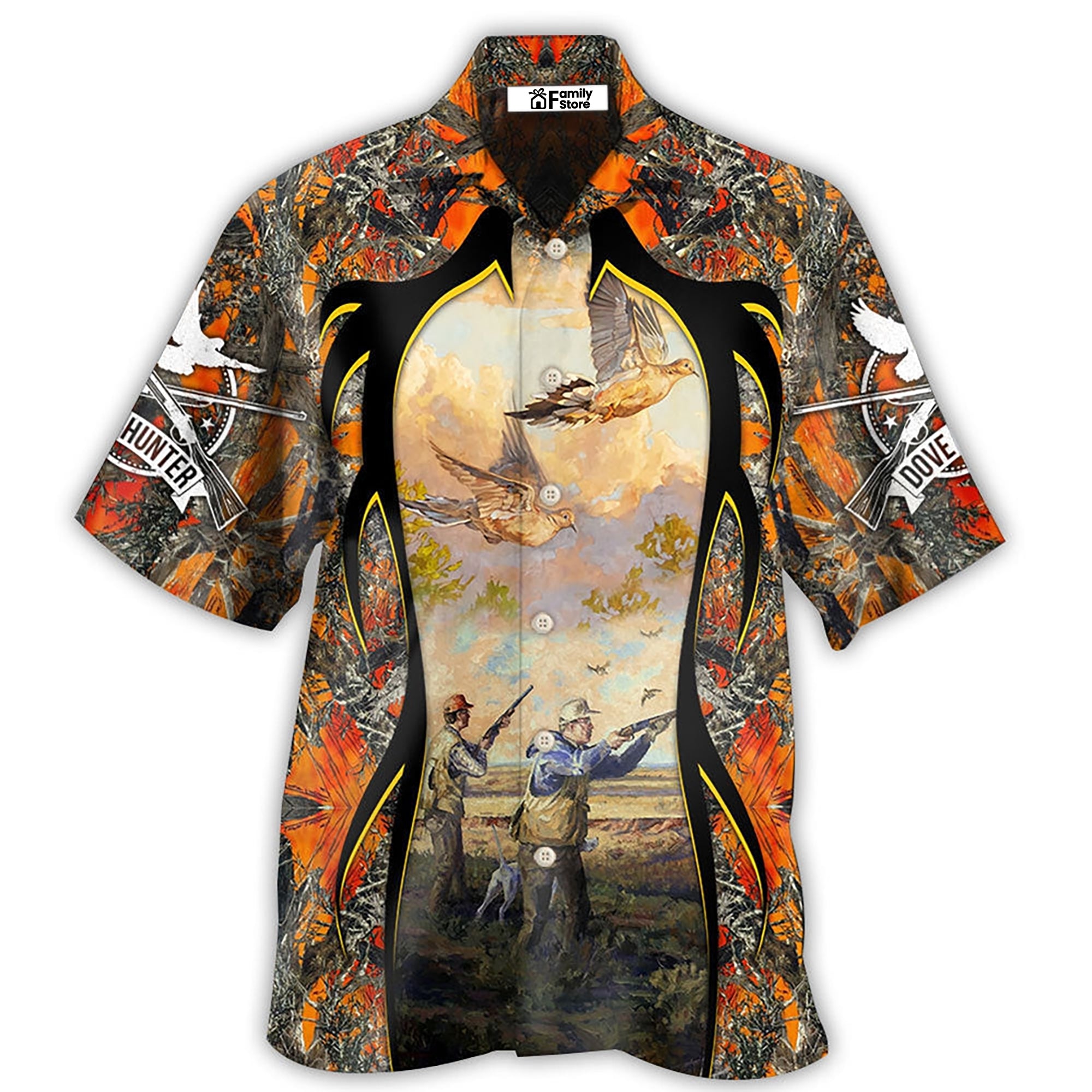 Hunting Dove Hunting Orange Style - Hawaiian Shirt