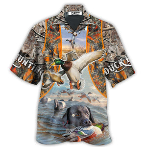 Hunting Duck Hunting Orange Style - Hawaiian Shirt