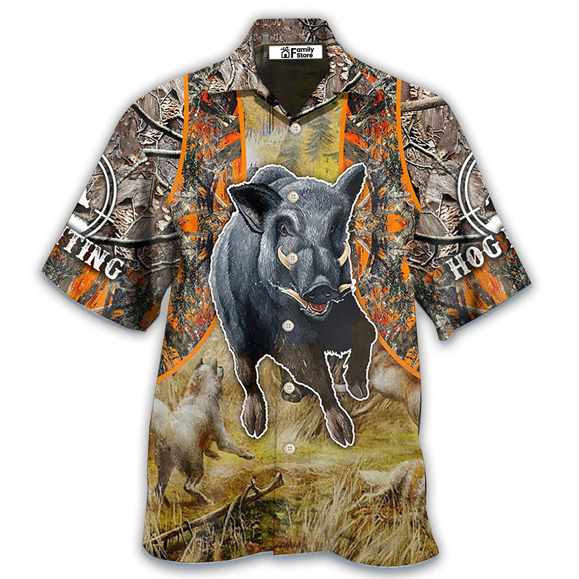 Hunting Hog Hunting Camo - Hawaiian Shirt