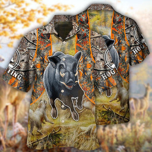 Hunting Hog Hunting Camo - Hawaiian Shirt