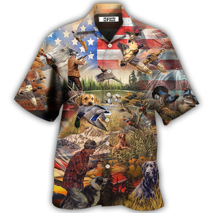 Hunting Independence Day Mallard Duck - Hawaiian Shirt