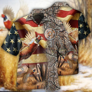 Hunting Pheasant Hunting American - Hawaiian Shirt