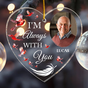 Always On My Mind - Personalized Memorial Photo Ornament PT CU4092622